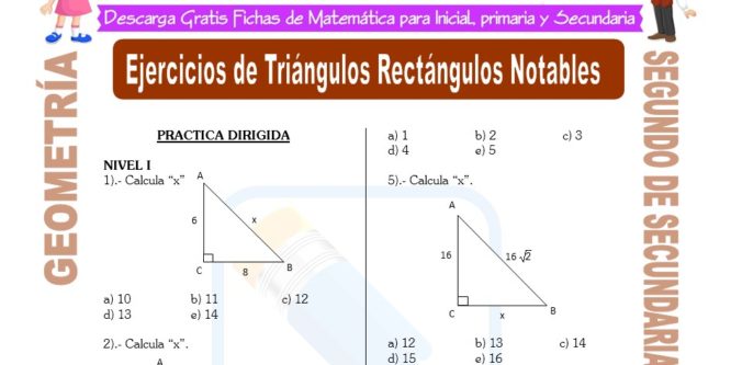 Problemas de Geometría para Segundo de Secundaria - Matemática