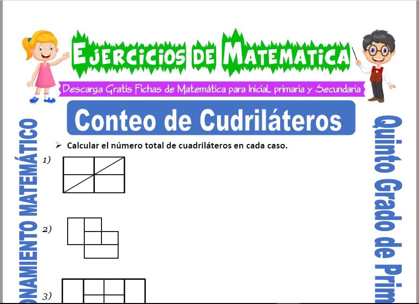 Conteo de Cudriláteros para Quinto de Primaria