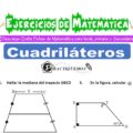 Ejercicios de Cuadriláteros para Quinto de Primaria
