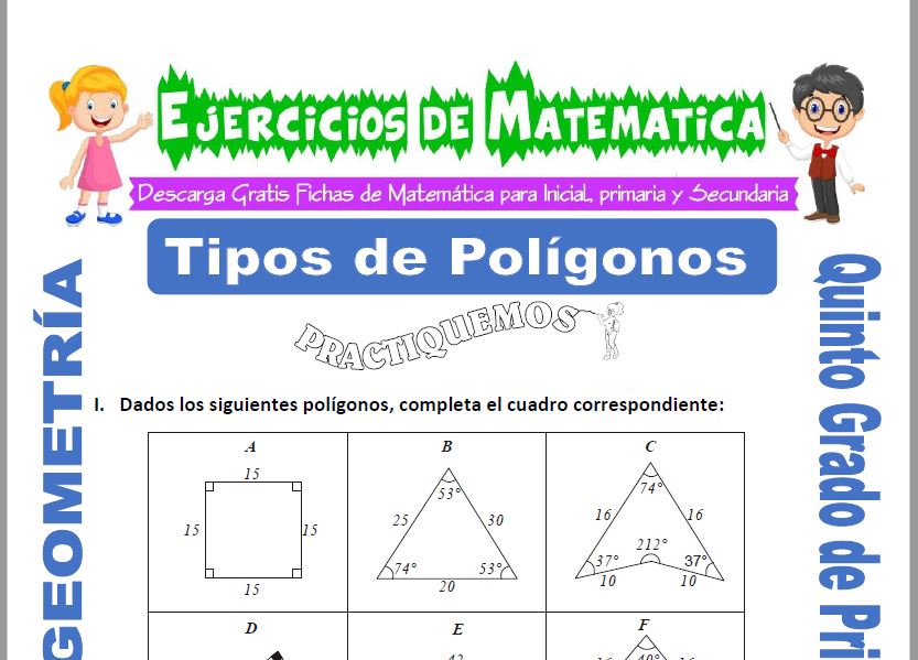 Tipos de Polígonos para Quinto de Primaria