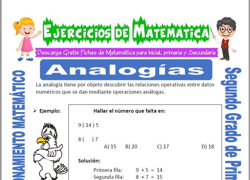 Analogías para Segundo de Primaria
