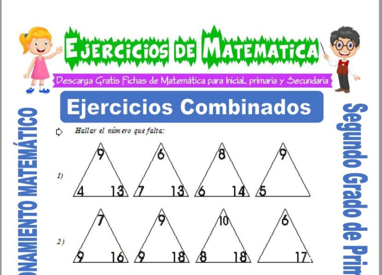 Ejercicios Combinados para Segundo de Primaria - Matemática