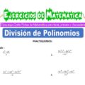 Ejercicios de División de Polinomios para Sexto grado de Primaria