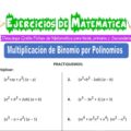 Ejercicios de Multiplicación de Binomio por Polinomios para Sexto grado de Primaria
