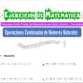 Ejercicios de Operaciones Combinadas de Números Naturales para Cuarto de Primaria