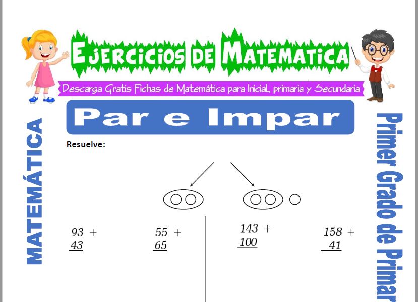 Par e Impar para Primero de Primaria