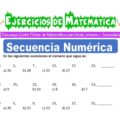 Ejercicios de Secuencia Numérica para Segundo de Primaria