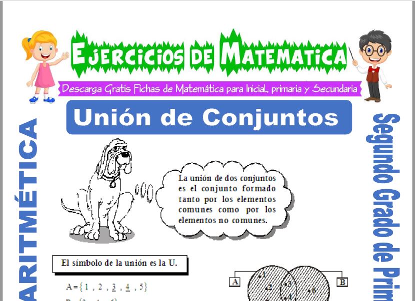 Union de Conjuntos para Segundo de Primaria